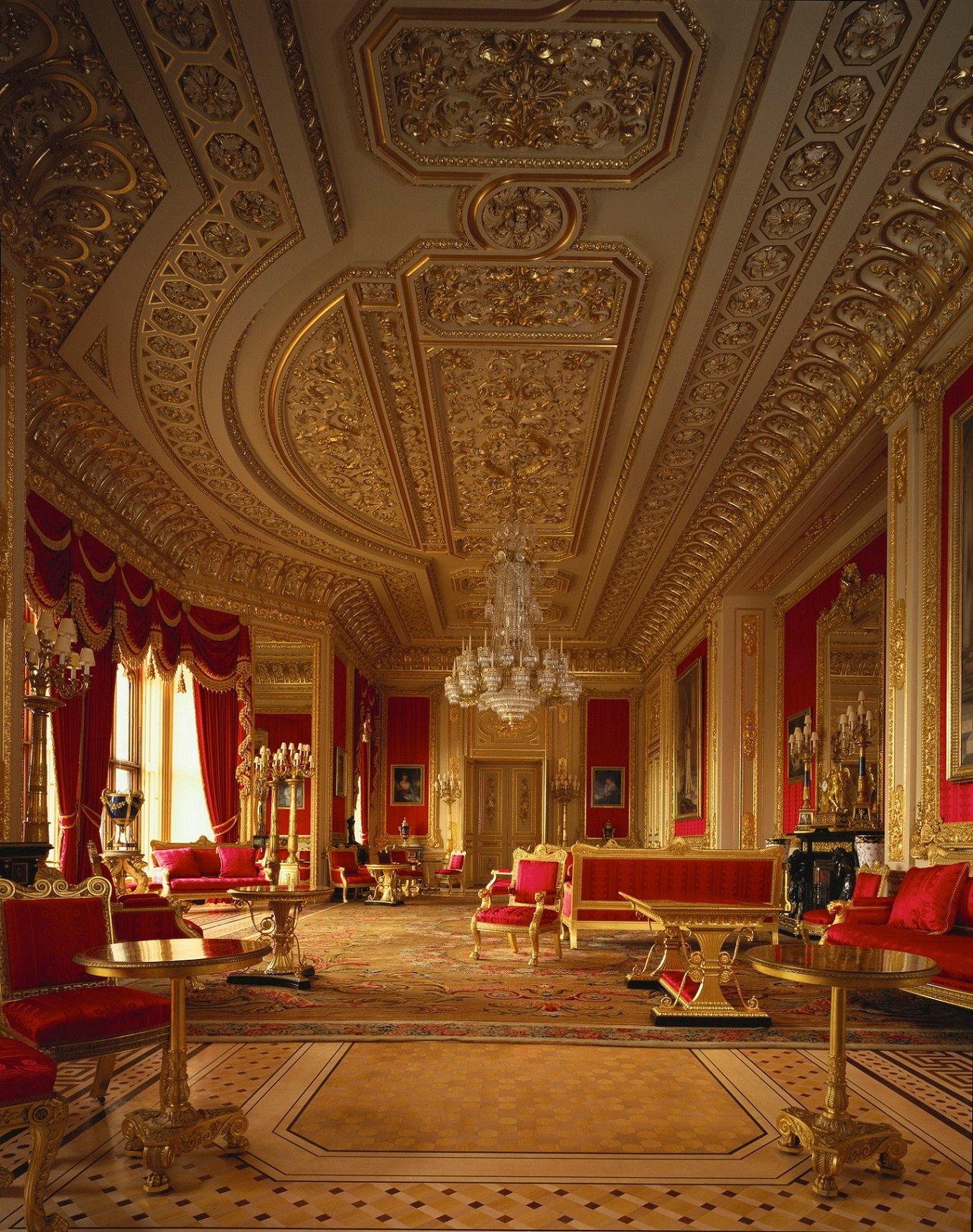 Crimson Drawing Room, Windsor Castle